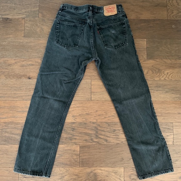 Vintage Levi's 505 Black Wash 28 29 - Picture 3 of 8